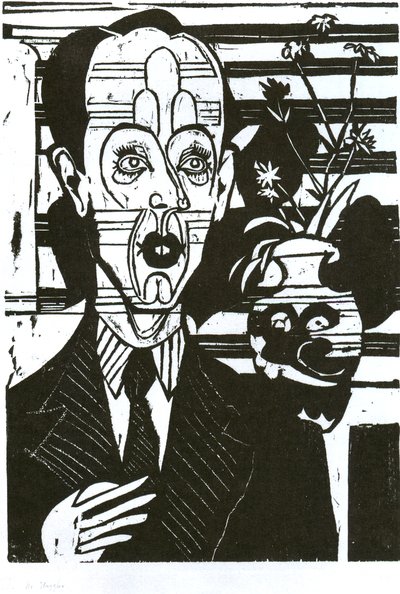 Portrait of Dr. Huggler by Ernst Ludwig Kirchner